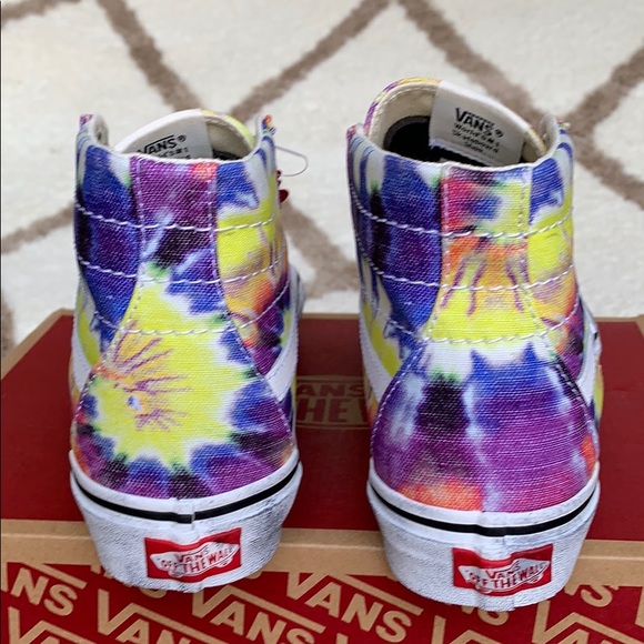 VANS SK8-HI TAPERED WASHED TIE DYE/TRUE WHITE men’ - Picture 10 of 16